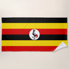 Uganda-Flagge Strandtuch