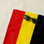 Uganda-Flagge Strandtuch (Beispiel)