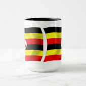 Uganda-Flagge Tasse (Zentrum)