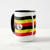Uganda-Flagge Tasse (Vorderseite Links)