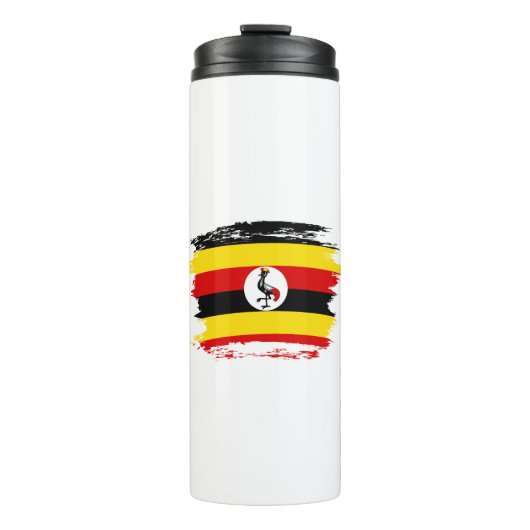 Uganda-Flagge Thermosbecher (Vorderseite)