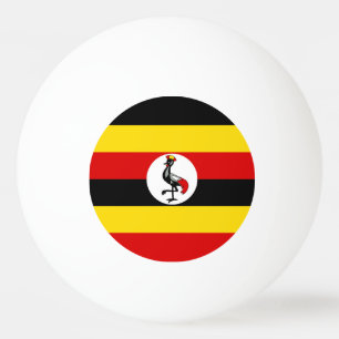 Uganda-Flagge Tischtennisball