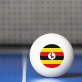 Uganda-Flagge Tischtennisball (Netto)