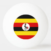 Uganda-Flagge Tischtennisball (Vorderseite)