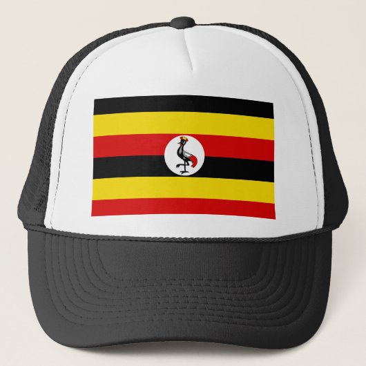 Uganda-Flagge Truckerkappe (Vorderseite)
