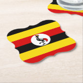 Uganda-Flagge Untersetzer (angewinkelt)