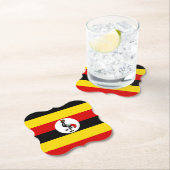 Uganda-Flagge Untersetzer (Vor Ort)