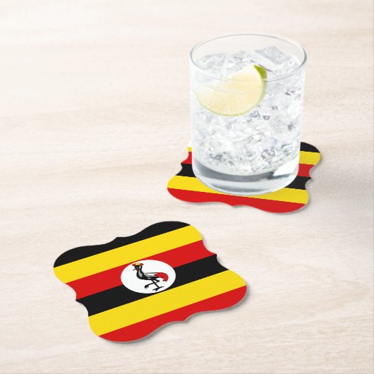 Uganda-Flagge Untersetzer (Vor Ort)