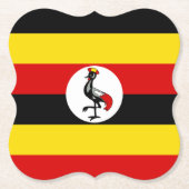 Uganda-Flagge Untersetzer (Vorderseite)