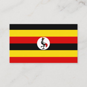Uganda-Flagge Visitenkarte