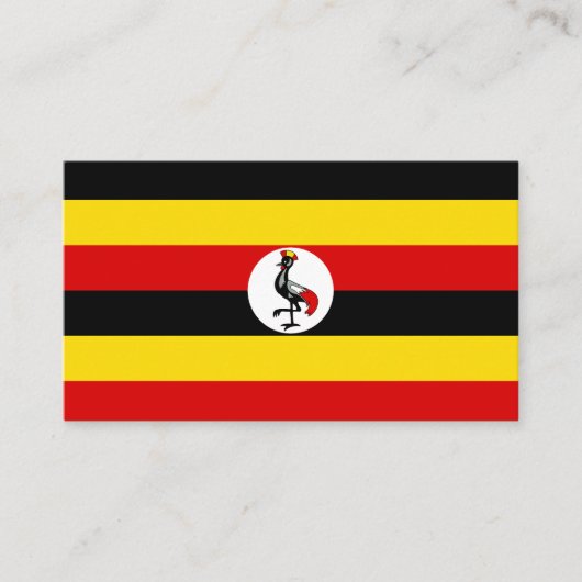 Uganda-Flagge Visitenkarte (Vorderseite)