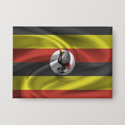 Uganda-Flaggen-Button Button (Vorderseite)
