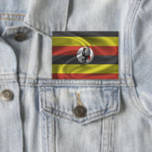 Uganda-Flaggen-Button Button (Insitu)