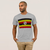Uganda-Flaggen-T - Shirt (Vorne ganz)