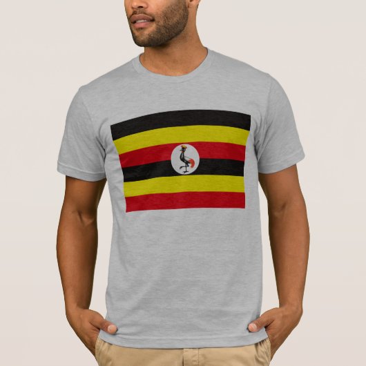 Uganda-Flaggen-T - Shirt (Vorderseite)