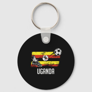 Uganda-Flaggen-Trikot Ugandische Fußballmannschaft Schlüsselanhänger
