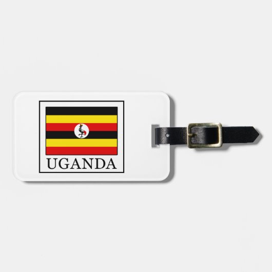 Uganda Gepäckanhänger (Vorderseite horizontal)