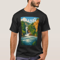 Uganda Illustration Reise Kunst Vintage