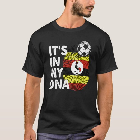 Uganda in meinem DNA-Uganda-Flaggenteam Uganda T-Shirt (Vorderseite)