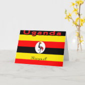 Uganda Karte (Gelbe Blume)