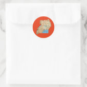 Uganda-Karten-Aufkleber Runder Aufkleber (Tasche)