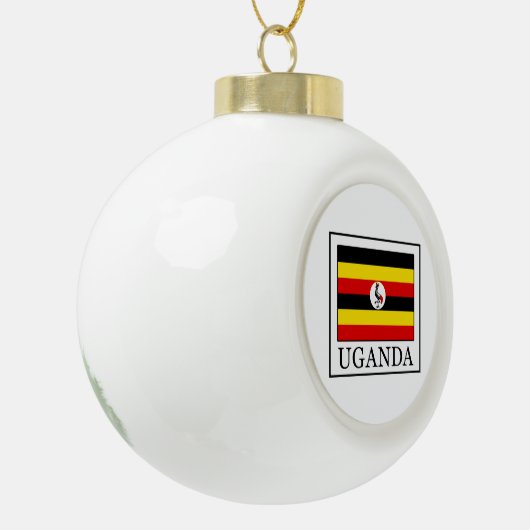 Uganda Keramik Kugel-Ornament (Links)