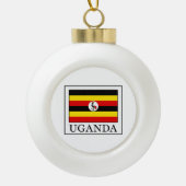 Uganda Keramik Kugel-Ornament (Vorderseite)