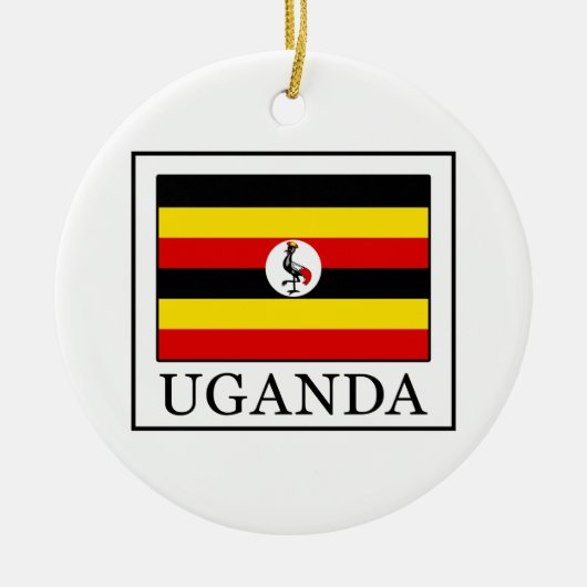 Uganda Keramik Ornament (Vorne)