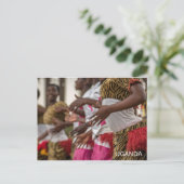 Uganda Ladys Dancing Travel Postcard Postkarte (Stehend Vorderseite)
