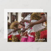 Uganda Ladys Dancing Travel Postcard Postkarte (Vorne/Hinten)