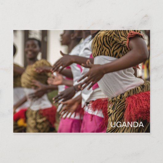 Uganda Ladys Dancing Travel Postcard Postkarte (Vorderseite)