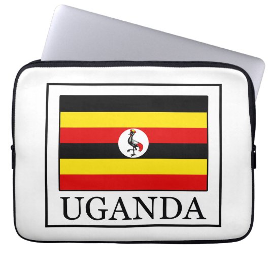 Uganda Laptopschutzhülle (Vorderseite)