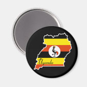 Uganda Magnet (Vorderseite/Rückseite)