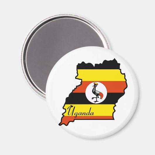 Uganda Magnet (Vorderseite/Rückseite)