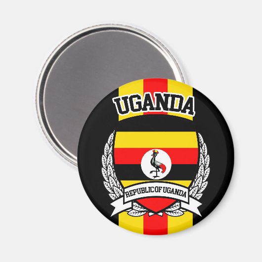 Uganda Magnet (Vorderseite/Rückseite)