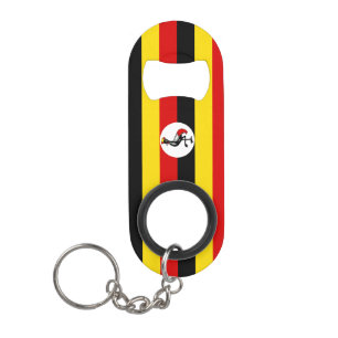 Uganda National Flag Patriotic Mini Flaschenöffner