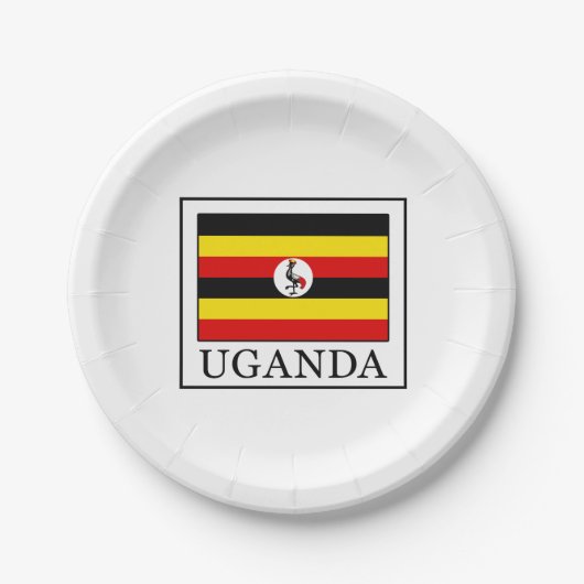 Uganda Pappteller (Vorderseite)