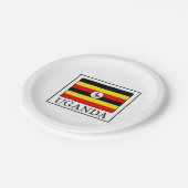 Uganda Pappteller (Schrägansicht)