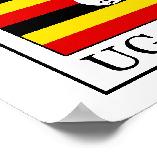 Uganda Poster (Ecke)