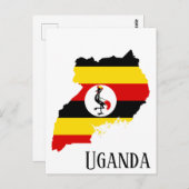 Uganda Postkarte (Vorne/Hinten)