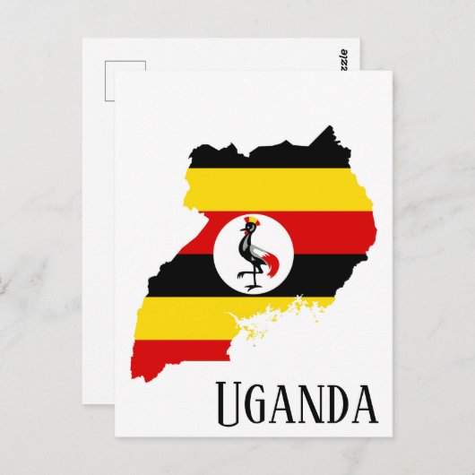 Uganda Postkarte (Vorne/Hinten)