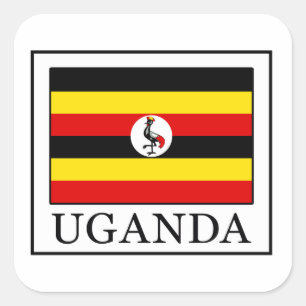 Uganda Quadratischer Aufkleber
