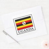 Uganda Quadratischer Aufkleber (Umschlag)