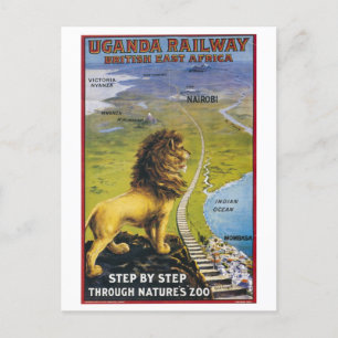Uganda Railway, Britisch-Ostafrika Postkarte