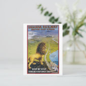 Uganda Railway, Britisch-Ostafrika Postkarte (Stehend Vorderseite)