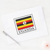 Uganda Rechteckiger Aufkleber (Umschlag)