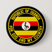 Uganda Round Emblem Button (Vorderseite)