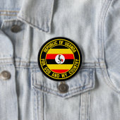 Uganda Round Emblem Button (Beispiel)