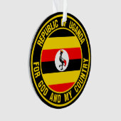 Uganda Round Emblem Ornament (Vorderseite)