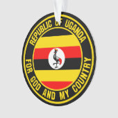 Uganda Round Emblem Ornament (Vorderseite)
